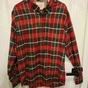 Weather Proof Mens Flannel Shirt Size Large
